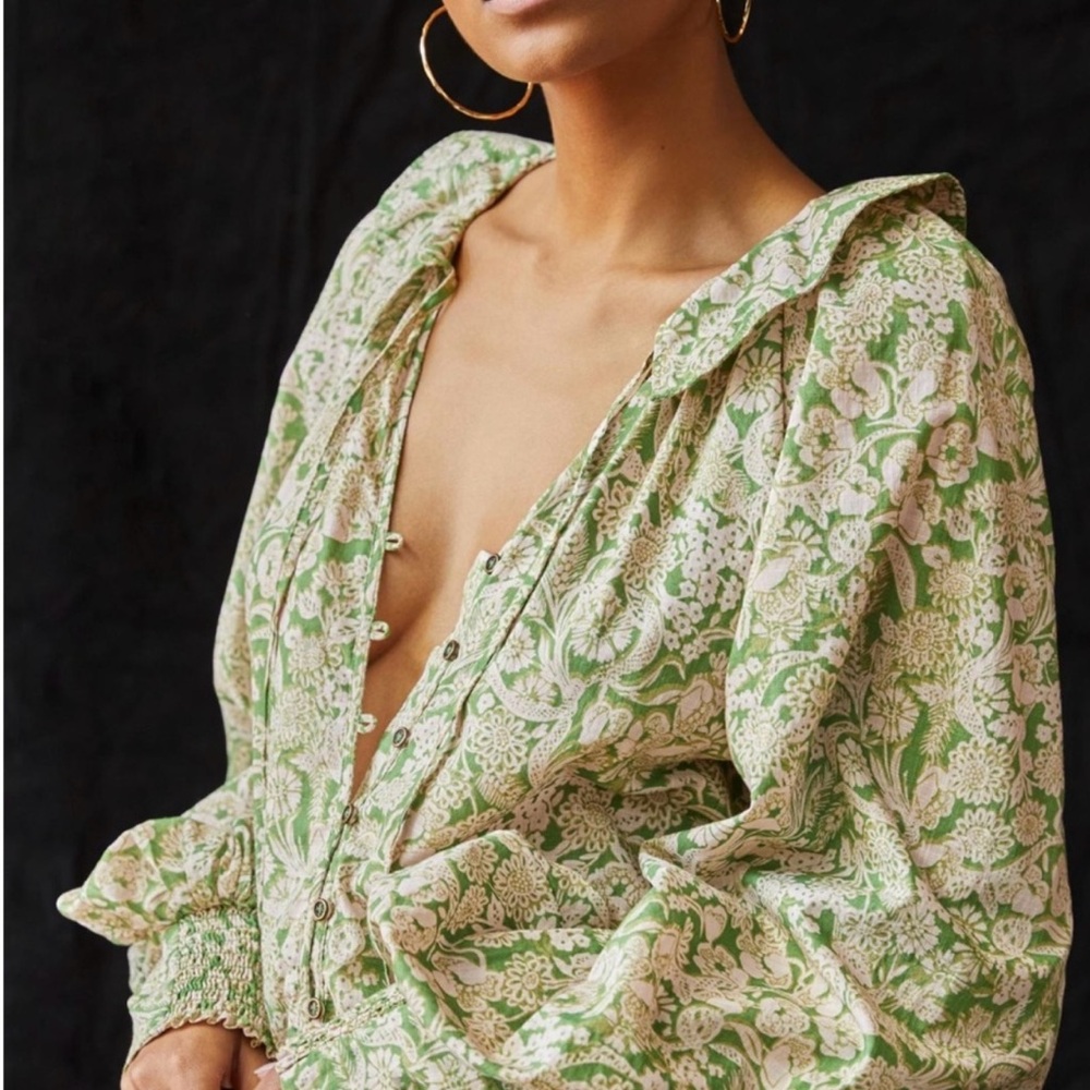 Anthropologie boho top medium